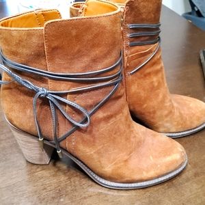 Franco Sarto Cognac Booties